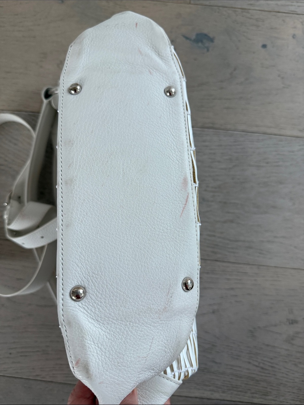 Akris White Woven Shoulder Bag - Picture 14 of 16